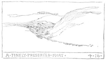 A finely preserved moat